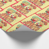 Westerne cowboy en cowgirl Kinder Gift Wrapping Cadeaupapier (Hoek)