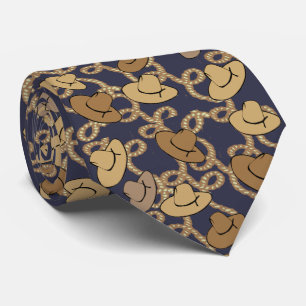Westerne Cowboy en Lassos Necktie Stropdas