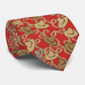Westerne Cowboy en Lassos Necktie Stropdas (Opgerold)