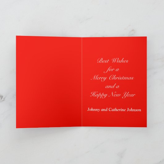 Westerne cowboy en paard vrolijke kerst Kaart (Binnen)