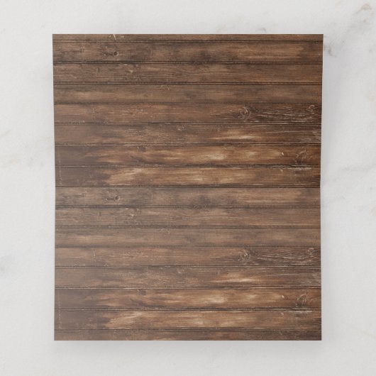 Westerne Cowboy Food Tent Kaart Plaatskaartje (Binnenkant ongevouwen)