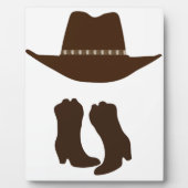 Westerne Cowboy Fotoplaat (Voorkant)