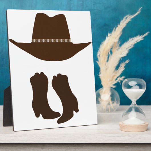 Westerne Cowboy Fotoplaat (Zijkant)