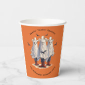Westerne Cowboy Ghost Theme Spooky Halloween Party Papieren Bekers (Achterkant)