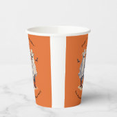 Westerne Cowboy Ghost Theme Spooky Halloween Party Papieren Bekers (Links)