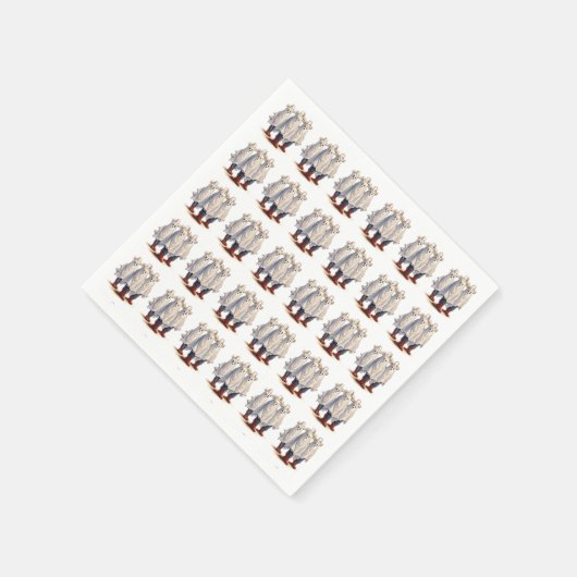 Westerne Cowboy Ghosts Spooky Halloween Pattern Servet (Hoek)