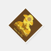 Westerne Cowboy Glitter Horse Lasso - Gepersonalis Servet (Hoek)