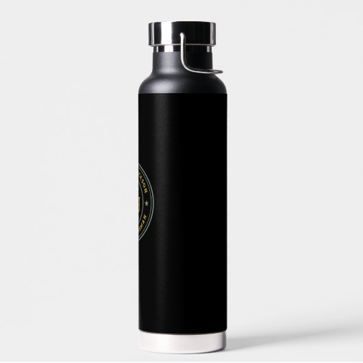 Westerne Cowboy  Gold Monogram Groomsmen Waterfles (Links)