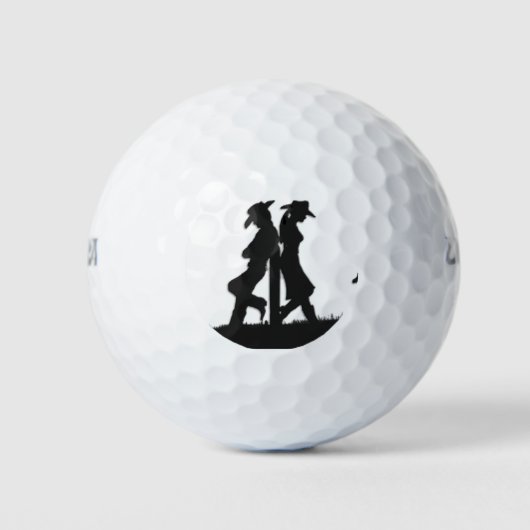 Westerne Cowboy Golfballen (Voorkant)