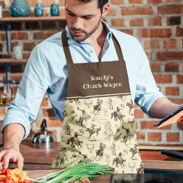 Westerne Cowboy Horse Rodeo - Gepersonaliseerd Schort