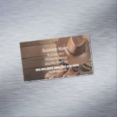 Westerne Cowboy Horses Winkel Magnetisch Visitekaartje (Voorbeeld)