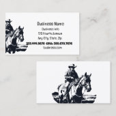 Westerne Cowboy Horses Winkel Visitekaartje (Voorkant / Achterkant)