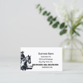 Westerne Cowboy Horses Winkel Visitekaartje (Staand voorkant)