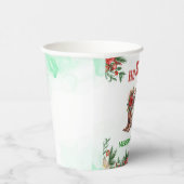 Westerne Cowboy Kerstfeest Papieren Bekers (Rechts)