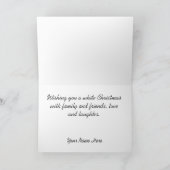 Westerne cowboy-kerstkaart feestdagen kaart (Binnen)