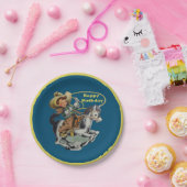  Westerne Cowboy Kind Horse Rope Birthday Papieren Bordje (Feest)