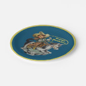  Westerne Cowboy Kind Horse Rope Birthday Papieren Bordje (Gekanteld)