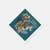  Westerne Cowboy Kind Horse Rope Birthday Servet (Hoek)