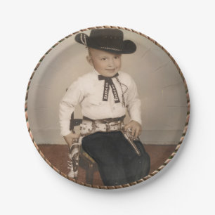Westerne Cowboy Kind Party Borden Papieren Bordje