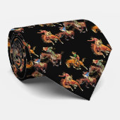 Westerne Cowboy-Kinderen op paarden Stropdas (Opgerold)