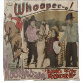 Westerne Cowboy King van het Rodeo Shower Curtain Douchegordijn (Voorkant)