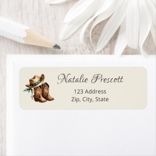 Westerne Cowboy Kleding Baby Showe Etiket (Insitu)