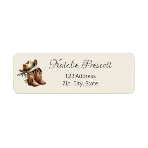 Westerne Cowboy Kleding Baby Showe Etiket