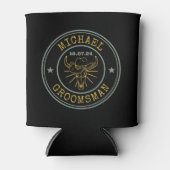 Westerne Cowboy Koe Logo Blikjeskoeler (Voorkant)