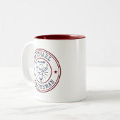 Westerne Cowboy Koe Logo Tweekleurige Koffiemok (Voorkant links)