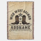 Westerne Cowboy laarzen ADD NAAM Sheriff Spurs Sal Deken (Voorkant Verticaal)