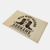 Westerne Cowboy laarzen ADD NAAM Sheriff Spurs Sal Deurmat (Schuin)