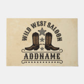 Westerne Cowboy laarzen ADD NAAM Sheriff Spurs Sal Deurmat (Voorkant)