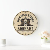 Westerne Cowboy laarzen ADD NAAM Sheriff Spurs Sal Grote Klok (Huis)