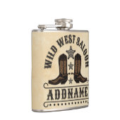 Westerne Cowboy laarzen ADD NAAM Sheriff Spurs Sal Heupfles (Rechts)