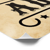 Westerne Cowboy laarzen ADD NAAM Sheriff Spurs Sal Perfect Poster (Hoek)