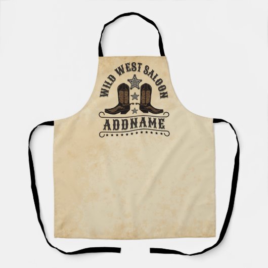 Westerne Cowboy laarzen ADD NAAM Sheriff Spurs Sal Schort (Voorkant)