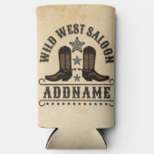 Westerne Cowboy laarzen ADD NAAM Sheriff Spurs Sal Seltzer Blikjeskoeler (Voorkant)