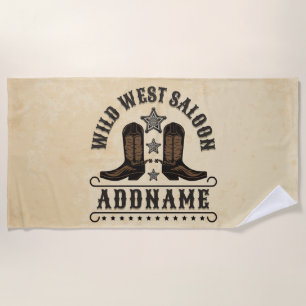 Westerne Cowboy laarzen ADD NAAM Sheriff Spurs Sal Strandlaken