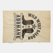 Westerne Cowboy laarzen ADD NAAM Sheriff Spurs Sal Theedoek (Horizontaal)