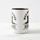 Westerne Cowboy laarzen ADD NAAM Sheriff Spurs Sal Tweekleurige Koffiemok (Center)