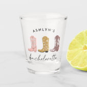Westerne Cowboy laarzen Bachelorette Shot Glass Shot Glas (Voorkant)