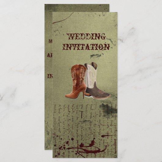 westerne cowboy laarzen voor bruiloft (Voorkant / Achterkant)