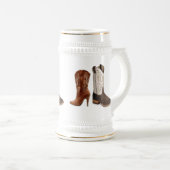 westerne cowboy laarzen voor bruiloft bierpul (Voorkant rechts)