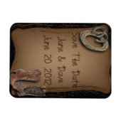 westerne cowboy laarzen voor bruiloft magneet (Horizontaal)