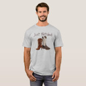westerne cowboy laarzen voor bruiloft t-shirt (Voorkant volledig)