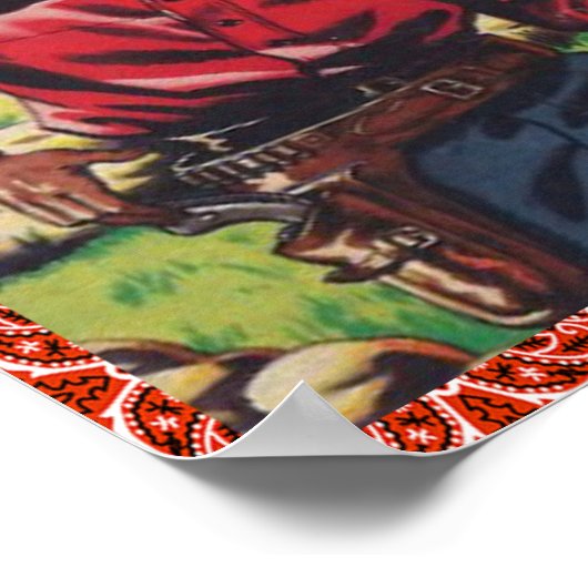  Westerne Cowboy Lone Star Poster (Hoek)