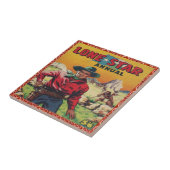  Westerne Cowboy Lone Star Tegeltje (Zijkant)