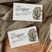 Westerne Cowboy Luier Raffle Baby shower Kaart