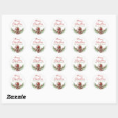 Westerne Cowboy Merry Christmas Sticker (Vel)