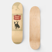 Westerne Cowboy Monogram Rustieke Naam Saloon Persoonlijk Skateboard (Voorkant)